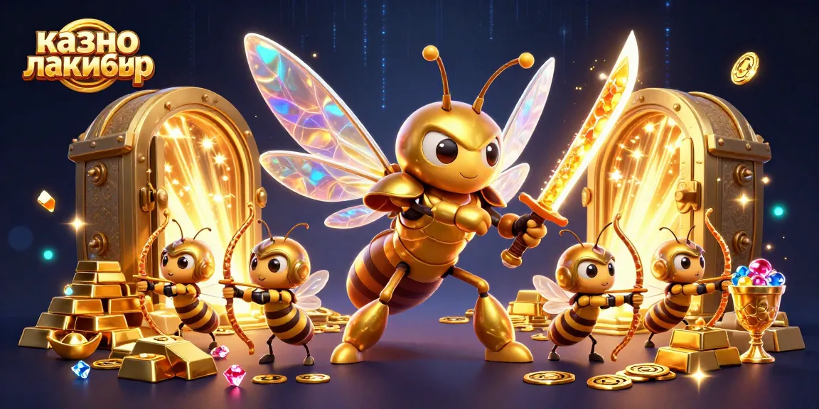 Experience excitement at казино лакибир with a heroic 3D samurai hornet and treasures galore.
