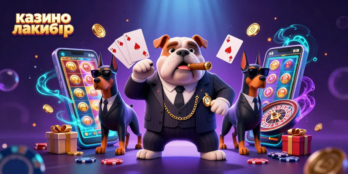 Experience the thrill at казино лакибир with 3D illustrations showcasing vibrant slot games, coins, and playful characters.